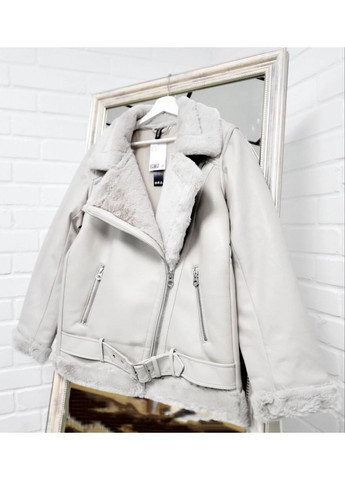 Дубленка авиатор с воротником, манжетами и подолом из мягкого плюша. H&M (365593482)