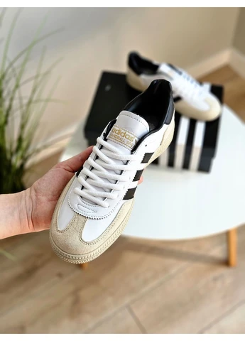 Кросівки жіночі і чоловічі Adidas Spezial White Black | Адідас Спеціал білі чорні No Brand білі демісезони (363026433)