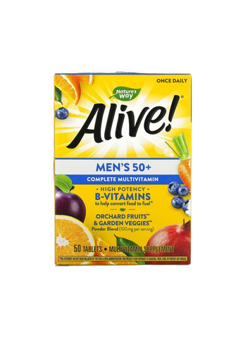 Комплекс вітамінів Men's 50+ Complete Multivitamin - 50 tabs Nature's Way (280917103)