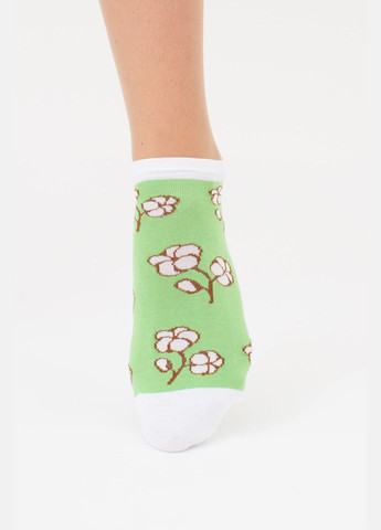 Зелені набір жіночих шкарпеток 2 пари Giulia абстрактні (302820496)