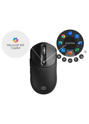 Мышка (AZ7B0AA) HP 700 Rechargeable Wireless/Bluetooth Black (366700772)