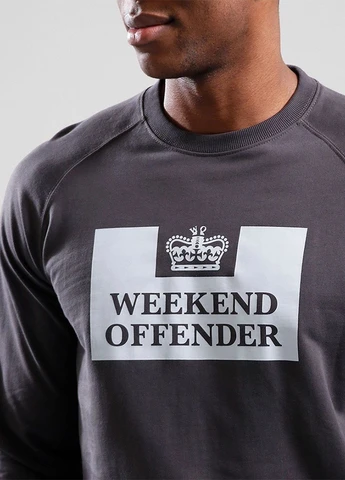 Темно-сірий світшот navy/dark stone Weekend Offender (334878426)