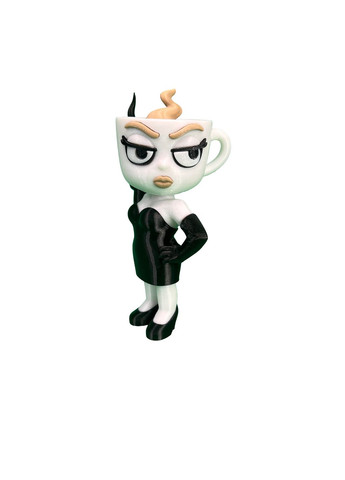 Игрушка Espressona Signora Эспрессо-Синьора из серии Italian Brainrot Черно-белый 17 см (PIG10066) DrukHouse3D (352507235)