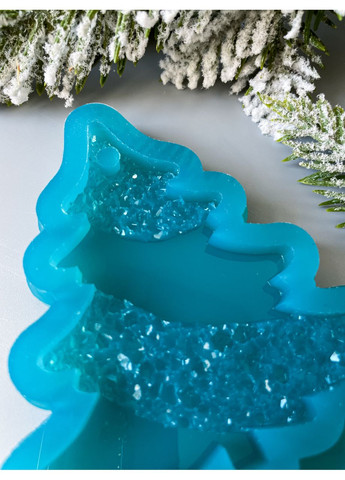 Молд Ялинка кристалічна форма для новорічних іграшок на ялинку силіконова форма для епоксидної смоли No Brand (370566859)