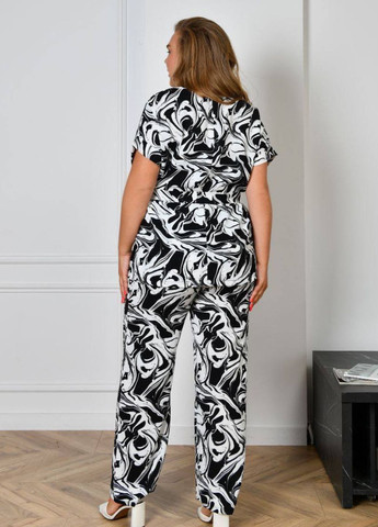 Женский костюм из креп-коттона с абстрактным принтом. Allthings (325731467)