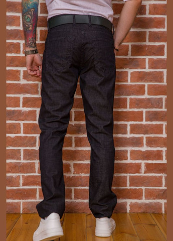 Комбинированные демисезонные джинсы мужские повседневные, цвет черный, RELUCKY