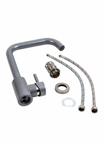 Смеситель кухонный NS02B (3008B-NA) серый муссон Platinum (342071578)