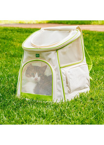 Рюкзак-переноска для котів та дрібних порід собак WAUDOG Relax Eco, 40*40*26 см, до 8 кг No Brand (363201114)