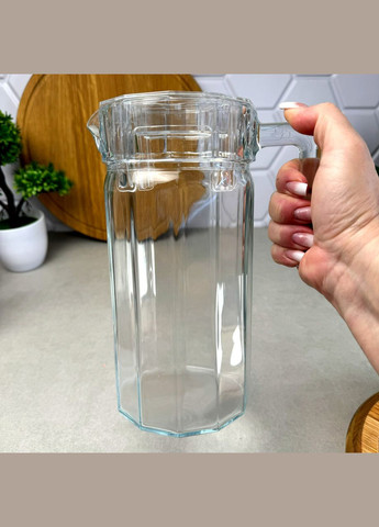 Глечик гранований із прозорою кришкою Кошем 1,4 л Pasabahce (303212697)