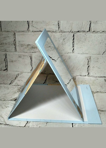 Дзеркало косметичне настільне дорожнє розкладне Ведмедик 26,5х19,8 см Блакитне No Brand (325428551)