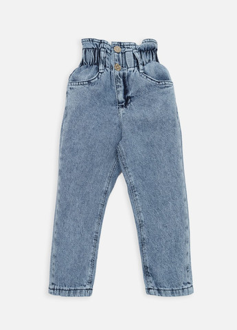 Голубые демисезонные джинсы mom для девочки цвет голубой cb-00268674 Eleysa