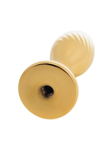 Металева анальна пробка Кролячий хвост SEVANDA White Bunny-Tail Anal Pear-shape Plug Lockink (315497973)