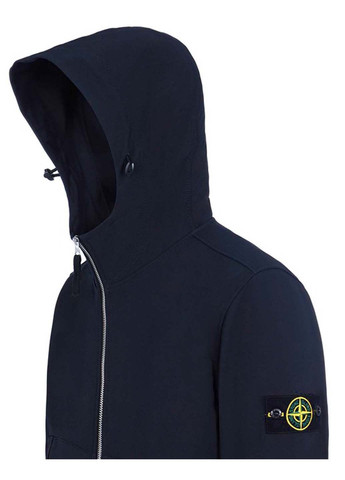 Темно-синя демісезонна куртка 40727 light soft shell marine Stone Island