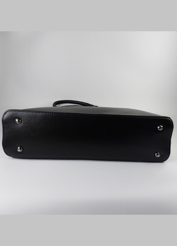 Сумка жіноча класична А4 чорна з двома короткими ручками та ремінцем на три відділення чорна Karlos Marconi (339079331)