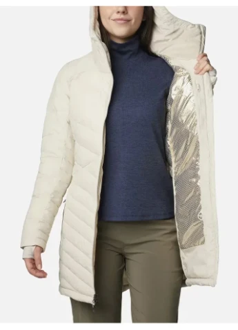 Куртка утеплена жіноча Joy Peak™ II Mid Jacket, бежевого кольору, розмір XXL slim fit Columbia (371015267}