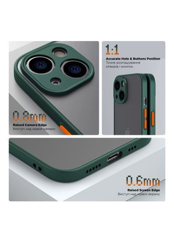 Чохол до мобільного телефона Frosted Matte Xiaomi Redmi Note 13 Pro 4G Dark Green (ARM73143) ArmorStandart Frosted Matte Xiaomi Redmi Note 13 Pro 4G Dark Gre (361028157)