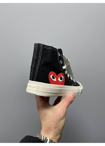 Білі Осінні кеди чоловічі converse comme des garçons play x конверс No Brand