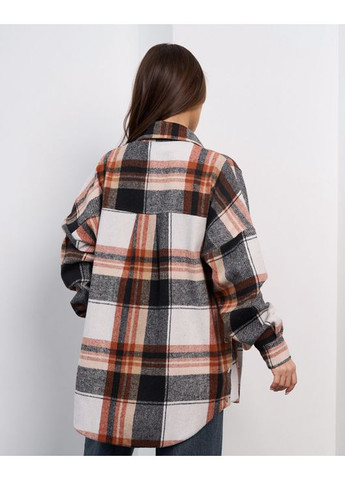 Цветная повседневный, кэжуал рубашка в клетку ISSA PLUS с длинным рукавом