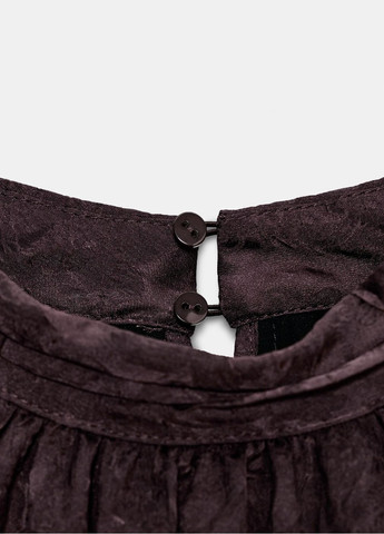 Коричневое платье Zara с цветочным принтом