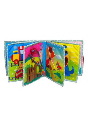 Текстильная развивающая книга для малышей Bambini "Котенок" 403648 No Brand (339776367)