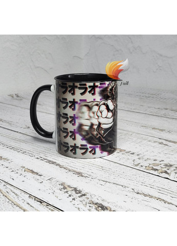 Чашка подарункова "Джотаро Куджо" (Jojo's Bizarre Adventure) 330 мл чорна No Brand (373636065)