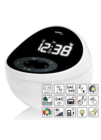 Часы настольные с радио WT500 Black/White (WT500) Technoline (315937388)