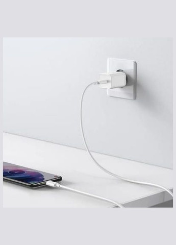 Мережевий зарядний пристрій Super Si 25W + кабель Type-C to Type-C 3A 1M Білий (TZCCSUP-L02) (074560) Baseus (360529100)