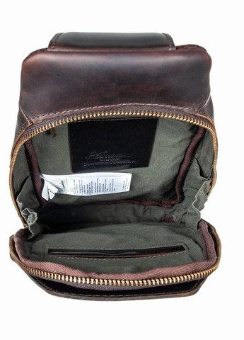 Сумка мужская планшет для документов рюкзак слинг в дорогу сумочка для телефона Темно-коричневый 34688 Ashwood (332612588)