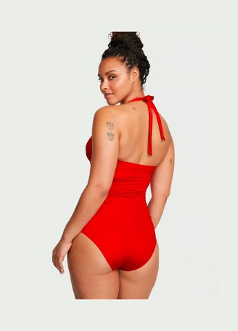 Красный купальник сплошной женский the harlow push-up one-piece swimsuit red Victoria's Secret