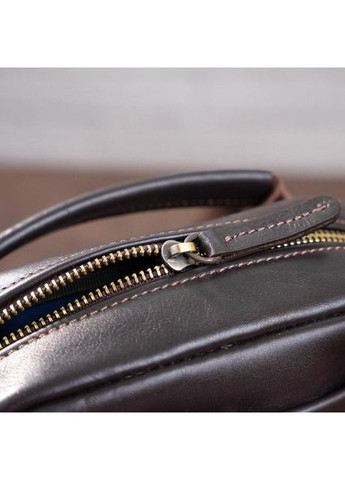 Сумка планшет через плече чоловіча з натуральної шкіри маленька Коричневий 36627 Shvigel (353689970)