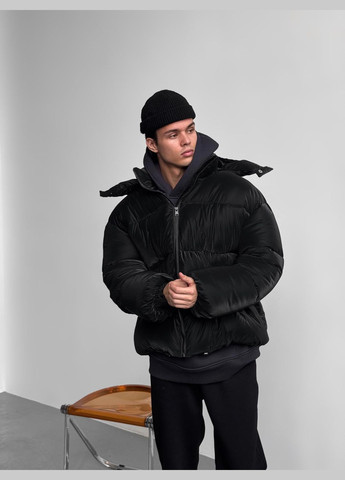 Чорна зимня куртка пуховик оверсайз No Brand