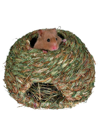 Гнездо для грызунов 6110 плетёное d=16 см натуральные материалы Trixie (267726900)