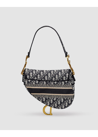 Сумка женская Saddle Bag with Strap Blue Dior Oblique Jacquard No Brand (356508633)