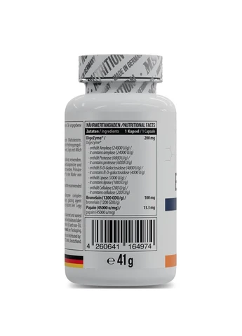 Комплекс травних ферментів Enzymes DigeZyme, 60 капсул для підтримки шлунково-кишкового тракту MST (378786407)