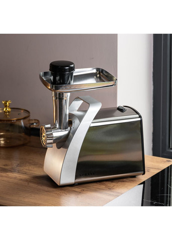 Електрична м'ясорубка 2400 Вт для дому та професіонала подрібнювач м'яса та овочів ProDobro (364190084)