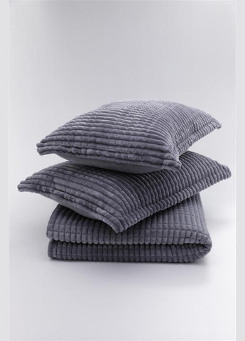 Покрывало с наволочками Modern Line 220х240 см. Темно-серый Merinos (318381178)