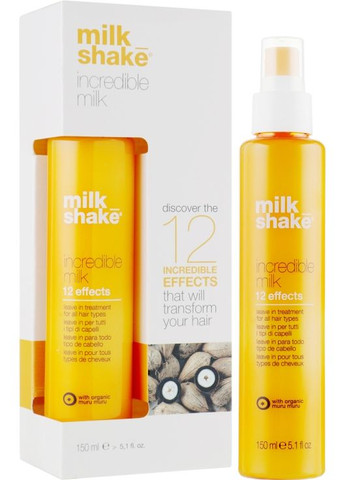Несмывающаяся маска-спрей для волос с 12 активными эффектами Incredible Milk 150ml (630071-31623796) Milk Shake (368622428)