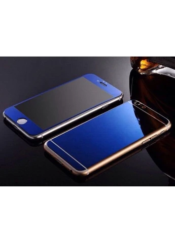 Зеркальное стекло для Iphone 6/6s Front/Back Blue LikGus (373018526)