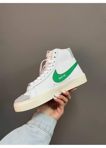 Белые демисезонные кроссовки мужские nike blazer white «red logo» найк блейзер No Brand