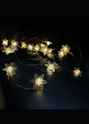 Гірлянда-струна "Сніжинки", " ", 2,2 м, 20 LED теплий білий Chomik (329407174)