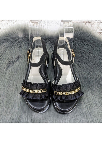 Черные босоножки сандалии детские для девочки Paliament