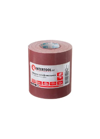 Шлифовальная бумага наждачная шкурка в рулоне 200 мм х 50 м P220 BT-0724 Intertool (386750979)