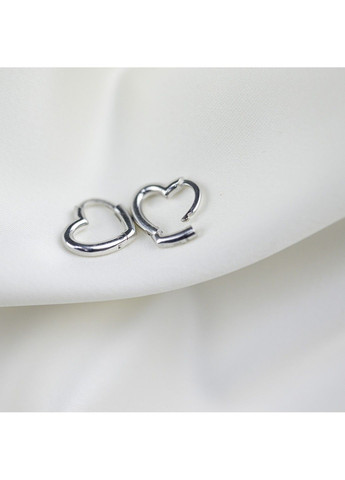 Срібні сережки Два серця UMAX (290049609)