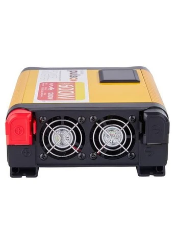 Преобраз. напряжения /ISU- 600/12V-220V/600W/LCD/USB-5VDC2.0A/син.волна/клеммы PULSO (326661700)