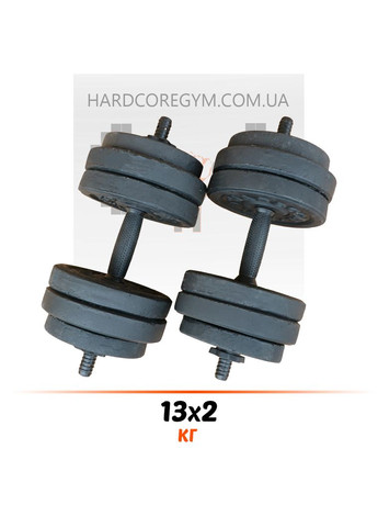 Гантели наборные 13 кг х2 [Гранилит] No Brand (326596834)