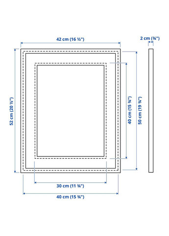 Рамка ІКЕА KNOPPANG 40х50 см (40427294) IKEA (278407669)