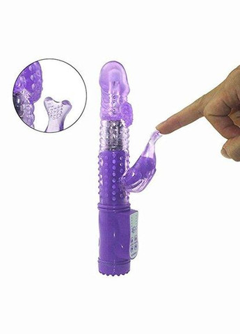 Вибратор многофункциональный для женщин с клиторальным отростком 36 режимов Розовый No Brand (340914244)