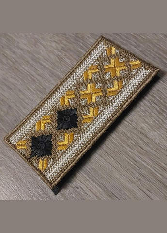 Шеврон Погон лейтенанта ВСУ - вышиванка кайот No Brand (356512259)