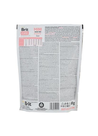 Сухий корм GF Mini Puppy для цуценят мініатюрних порід, з ягням, 400 г Brit Care (349823458)