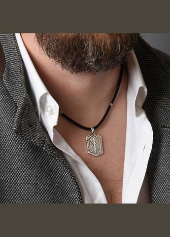 Срібний кулон Руна Альгиз (7368) IRIJ (331016794)